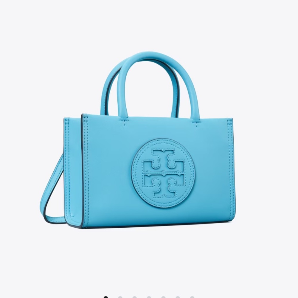 NWT Tory Burch Mini Ella Tote , Skylight Blue